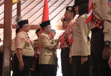 Bupati Banyumas Kukuhkan 39 Pramuka sebagai Pasukan Tunas Muda