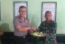 Polsek Slawi Sampaikan Ucapan HUT TNI Ke-81 Perkuat Sinergitas TNI-Polri
