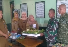 HUT TNI ke-81, Paguyuban Lurah dan Kades Sambangi Koramil Slawi