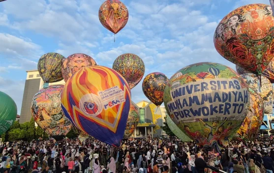 Festival Balon Udara UMP Sedot Ribuan Pengunjung, Dongkrak Pariwisata Banyumas