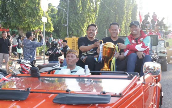 Persibangga Promosi, Ribuan Warga Tumpah Ruah Rayakan Kemenangan