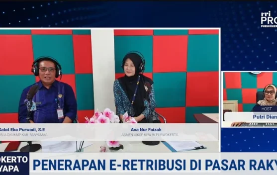 DKUKMP Banyumas Percepat Penerapan E-Retribusi di Pasar Rakyat