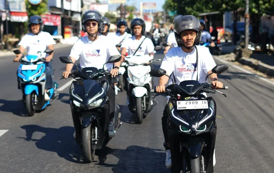 Feders Gathering Banyumas, Komunitas Motor Matic Diedukasi Hadapi Jalur Ekstrem