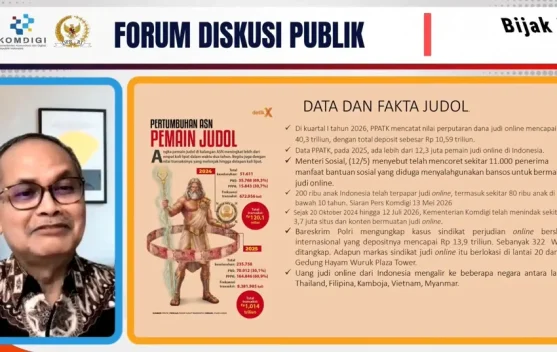 Diskusi Komdigi dalam Membentengi Ancaman Maraknya Judi Online