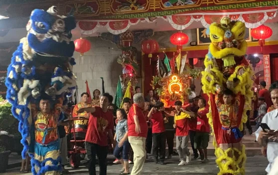 Kemeriahan Kirab Shejit Kongco Kwan Kong di Klenteng Hok Tek Bio Purwokerto