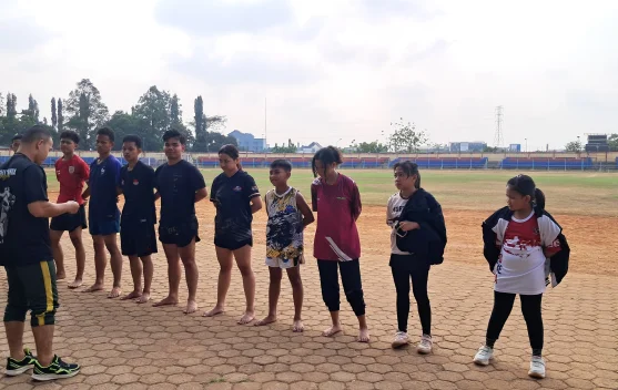 Hadapi Popda dan Porprov, Wushu Sanda Banyumas Jalani Latihan Terpusat