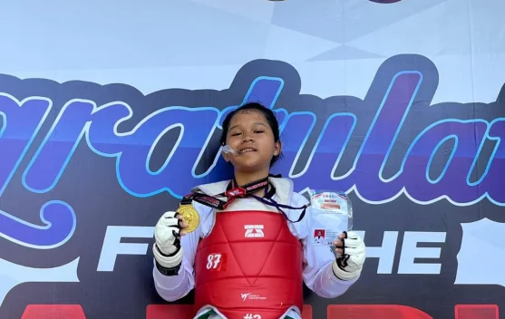 Alifa Bilqis Fadilah Raih Medali Emas, Juara 1 Taekwondo Challenge Piala KONI Pusat