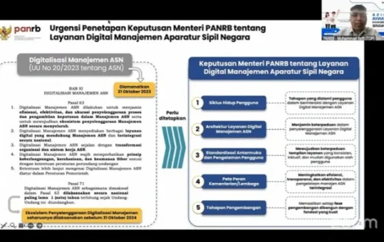 KemenPANRB Dorong Integrasi Layanan Digital Manajemen ASN Secara Nasional