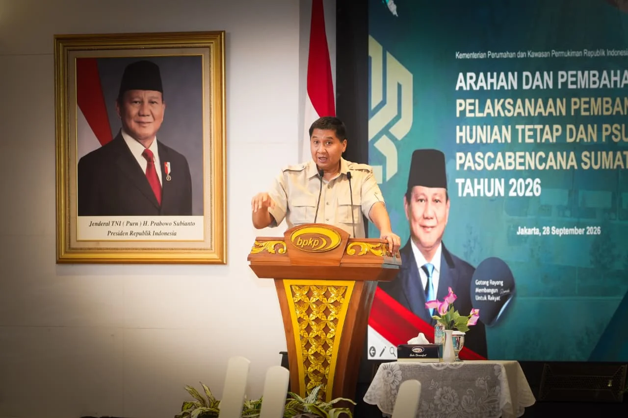 Menteri PKP Targetkan 7.952 Huntap Pascabencana Sumatra Rampung Akhir 2026 | LPP RRI