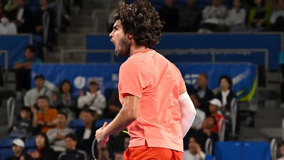 Bangkit dari Kekalahan Set Pertama, Alcaraz Tembus Final Japan Open 2026 | LPP RRI