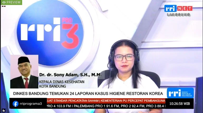 Dinkes Bandung Catat 59 Kasus Dugaan Keracunan Makanan | LPP RRI