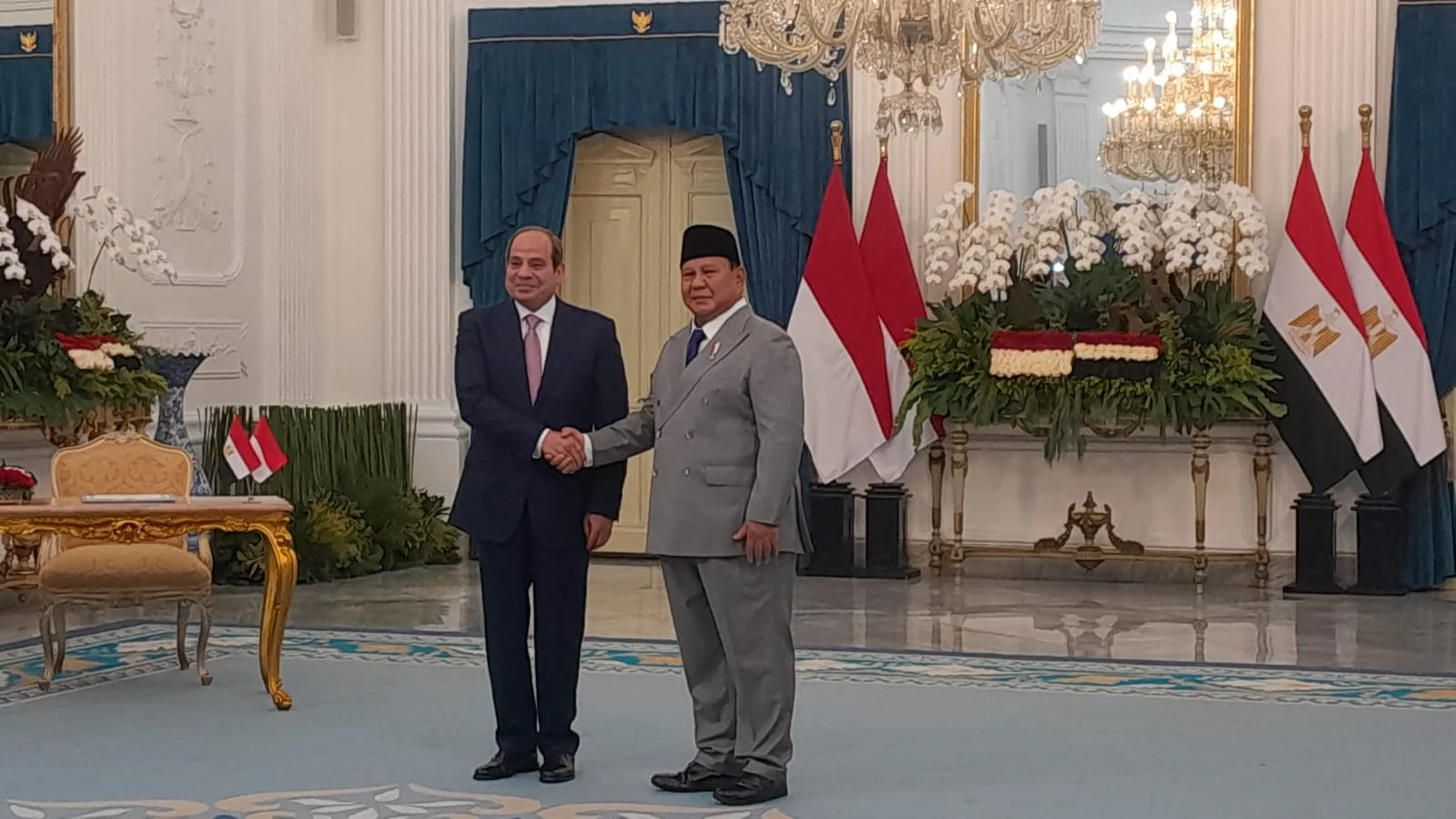 Presiden Prabowo Sebut Kunjungan Presiden Mesir El-Sisi adalah Kehormatan Besar | LPP RRI