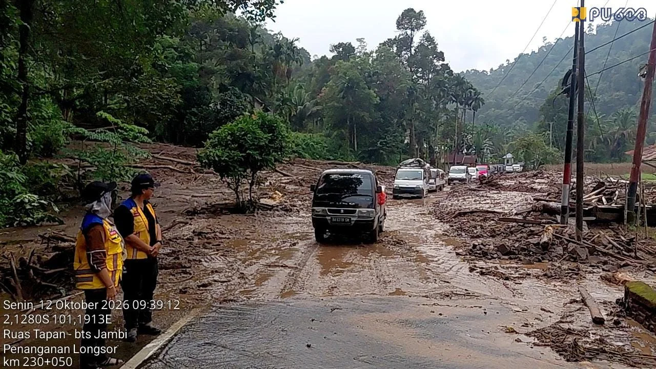 Menteri PU Percepat Pemulihan 8 Titik Longsor di Ruas Tapan-Jambi | LPP RRI