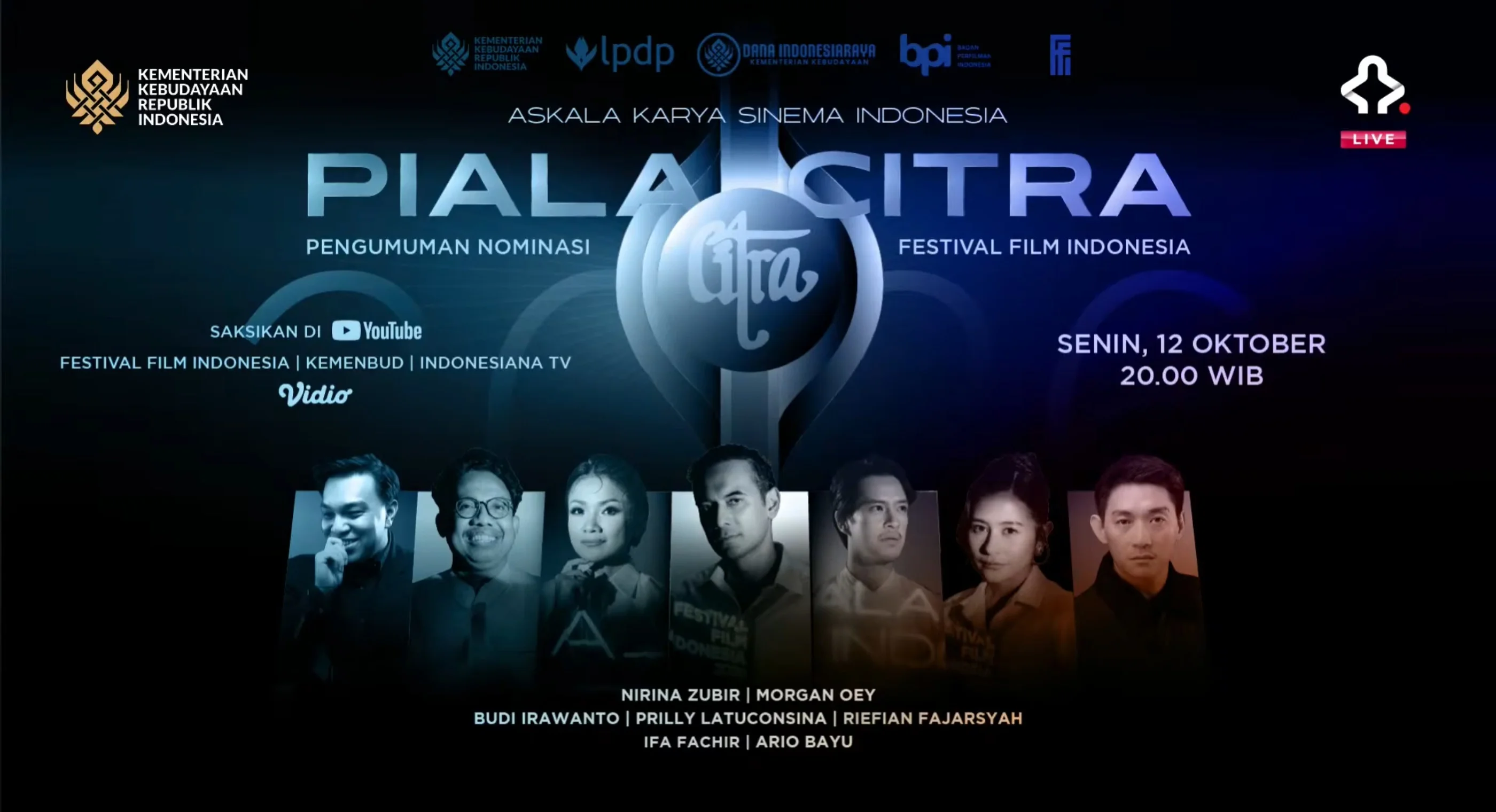FFI 2026 Umumkan Nominasi Piala Citra, Ini Daftar Lengkapnya | LPP RRI