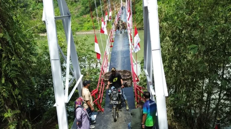 Sempat Alami Kerusakan, Jembatan Sungai Wampu Langkat Bisa Dilewa