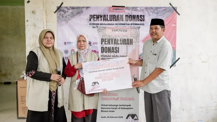 FORMASI dan Organisasi Kepalestinaan Bantu Aceh Tamiang Bangkit