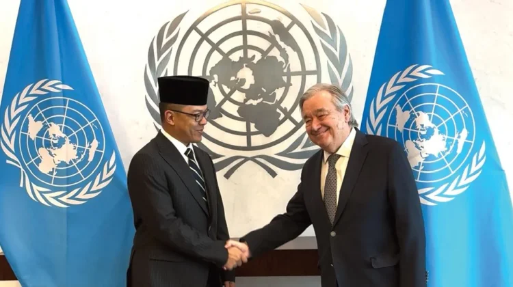 Bertemu Sekjen PBB, Menlu Tegaskan Peran Indonesia di BoP