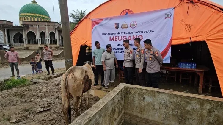 STIK Sumbang 70 Sapi untuk Warga Terdampak Bencana Aceh