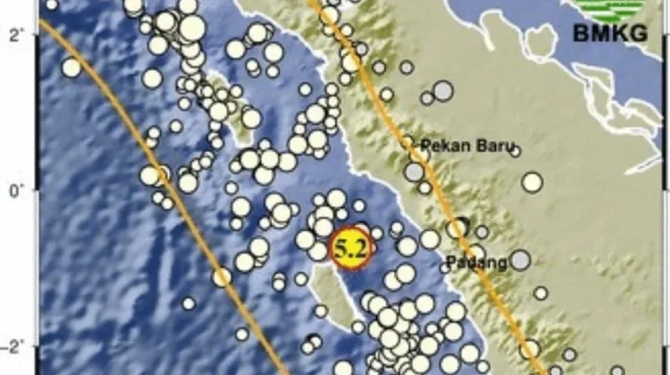 Gempa Magnitudo 5,2 Guncang Kepulauan Mentawai Minggu Malam