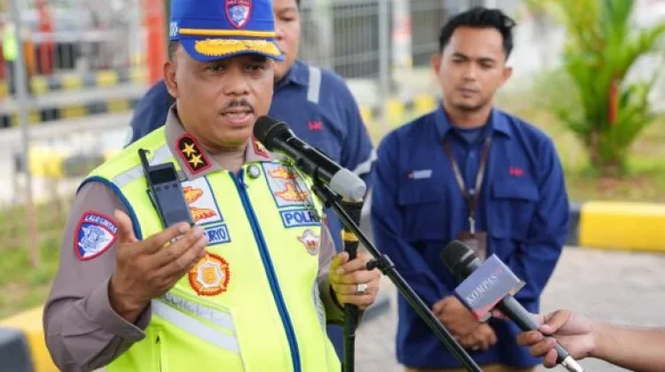 Kakorlantas Tinjau Tol Jambi jelang Mudik