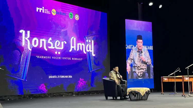 Said Aqil Siradj Sampaikan Pesan Kemanusiaan di Konser Amal RRI