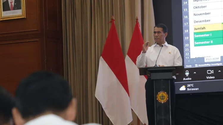 Mentan Minta Dinas Pertanian Tancap Gas Cetak Sawah dan Optimalisasi Lahan