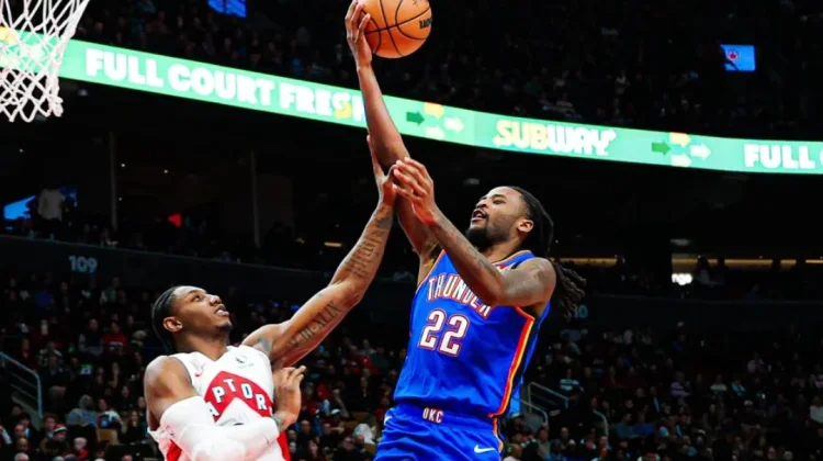 Oklahoma City Thunder Tundukkan Toronto Raptors 116-107