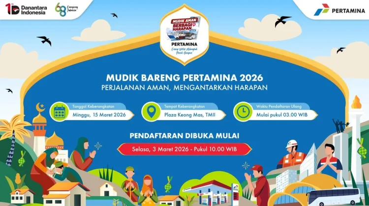 Pertamina Buka Mudik Gratis dan Arus Balik 2026. Catat Tanggal Pendaftarannya