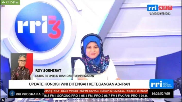 KBRI Teheran Intensif Pantau WNI di Iran