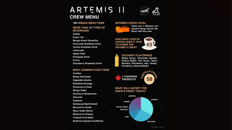 Inilah Jenis Makanan yang Dipersiapkan NASA untuk Astronot Misi Artemis II