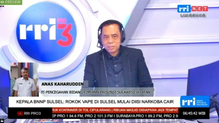 BNNP Sulsel Gencarkan Pecegahan Pelajar Konsumsi Vape Mengadung Narkoba