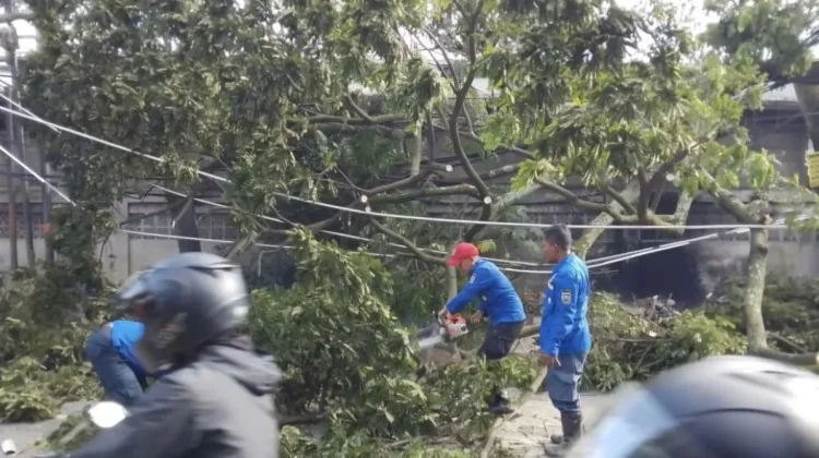 BPBD Cimah Catat 129 Rumah Rusak akibat Diterjang Puting Beliung