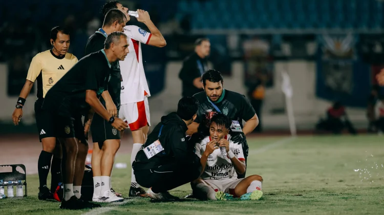 Cedera Kepala Rizky,  Tim Dokter Bali United Siaga