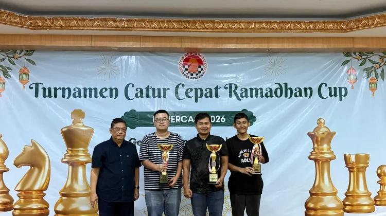 Yoseph Theolifus Taher Juara Turnamen Catur Cepat Ramadhan Cup 2026