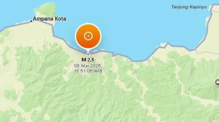 Gempa Magnitudo 2,1 Landa Semenanjung Minahassa Sulawesi