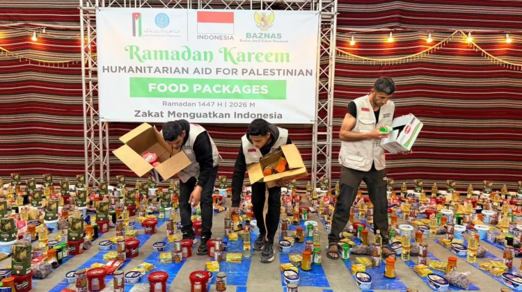 Ramadan Berbagi, BAZNAS RI Salurkan 33.917 Paket Pangan untuk Warga Palestina