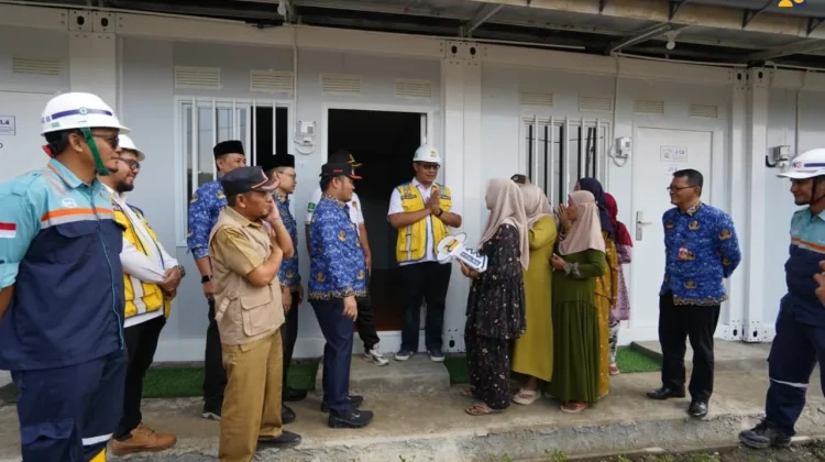 Sebanyak 103 KK Korban Tanah Bergerak di Tegal Mulai Tempati Huntara