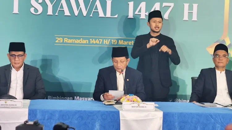 Pemerintah Tetapkan 1 Syawal Jatuh pada 21 Maret 2026