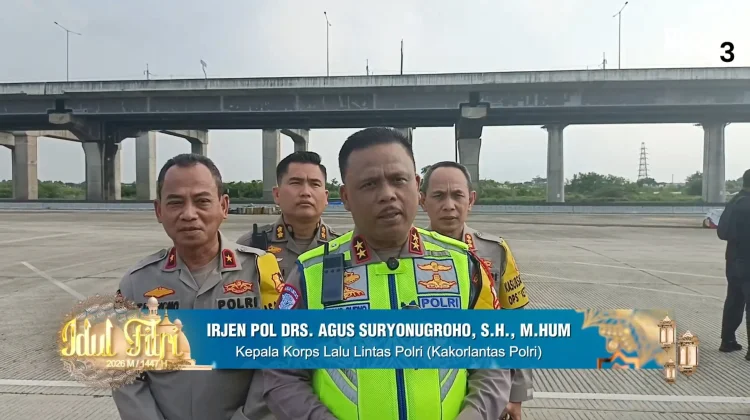 Kakorlantas Sampaikan Ucapan Lebaran, Pastikan Mudik Tetap Lancar
