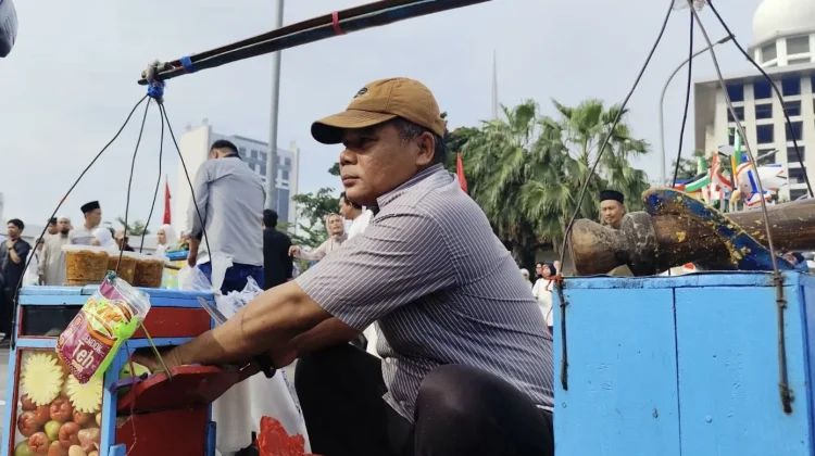 Idulfitri Bawa Berkah bagi Pedagang di Istiqlal