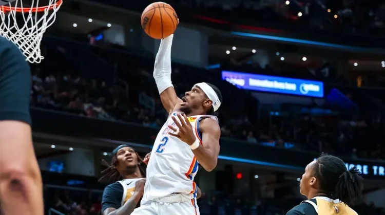 Thunder Hajar Wizards 132-111, SGA Cetak 40 Poin