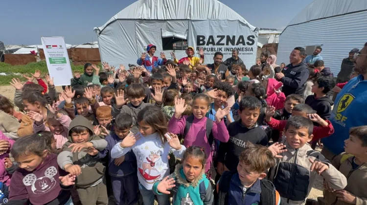 Jaga Jiwa Anak Palestina, BAZNAS Bangun Kelas Darurat di Gaza