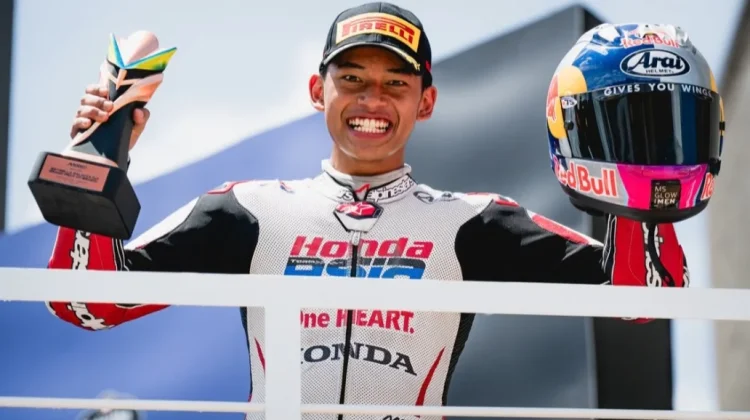 Podium Perdana di Moto3, Veda Ega: Ini Pencapaian Terbesar Saya