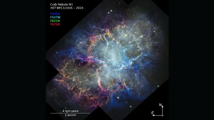 Hubble Kembali Amati Nebula Kepiting untuk Melacak Perluasan setelah 25 Tahun