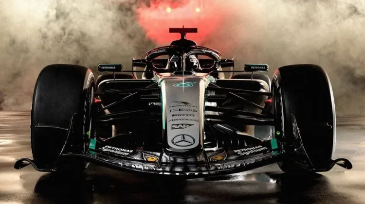Mercedes Rilis Livery Berdesain Serigala Khusus GP Jepang 2026