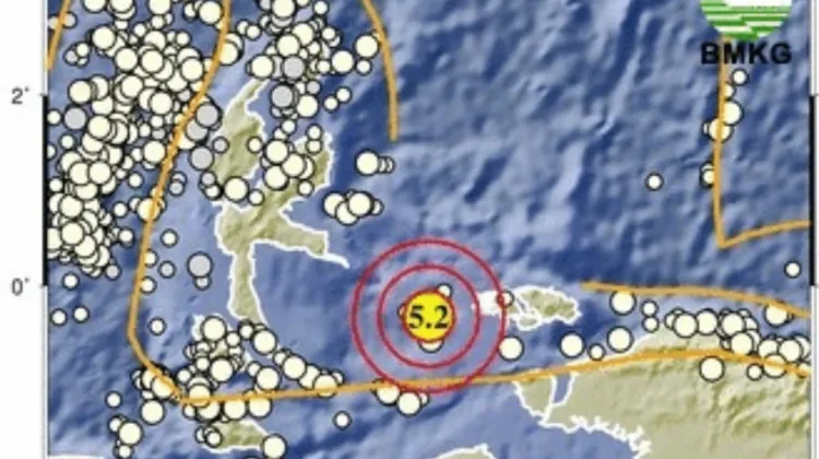 Gempa Magnitudo 5,2 Guncang Laut Halmahera pada Rabu Malam