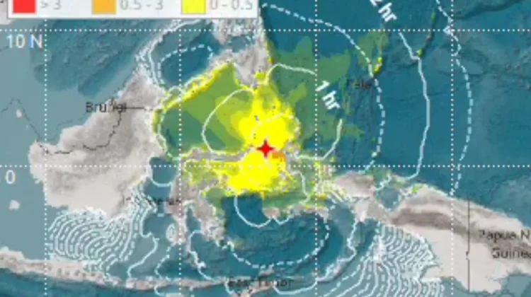 Gempa Magnitudo 7,6 Picu Tsunami di Halmahera Barat dan Bitung