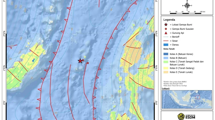 Badan Geologi Kementerian ESDM Ungkap Detail Gempa M7,3 Sulawesi Utara