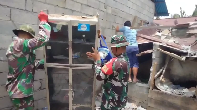 TNI Kerahkan Pasukan Tangani Dampak Gempa 7,6 Sulawesi Utara
