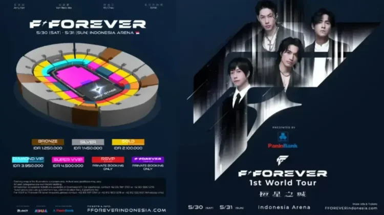 Konser F4 di Jakarta Dimajukan, Cek Cara Pembelian Tiketnya